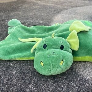 Pillow Pets Green Dragon Plush Folding Stuffed‎ Animal Toy Large 18 inch